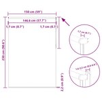 vidaXL Store enrouleur occultant largeur du tissu 146 6 cm polyester