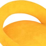 vidaXL Tabourets de bar lot de 2 jaune moutarde velours