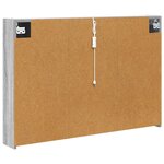 vidaXL Armoire Miroir de Salle de Bain Gris Sonoma