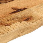 vidaXL Dessus de table 120x40x3 8cm bord vif bois massif manguier brut