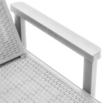 vidaXL Chaise longue réglable en hauteur à 4 positions polypropylène