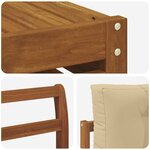 vidaXL Ensemble de canapés d'extérieur 8 Pièces Naturel et Beige