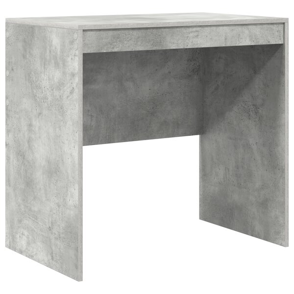 vidaXL Bureau en béton gris 80x50x76 cm en bois d'ingénierie