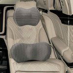 vidaXL Ensemble de Oreillers avec oreiller 2 Pièces Gris Maille 4D