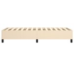 vidaXL Cadre de lit sans matelas crème 100x200 cm tissu