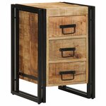 vidaXL Cabinet de chevet 40 x 35 x 50 cm bois de manguier massif