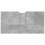 vidaXL Armoire de salle de bain gris béton 65x33x60 cm