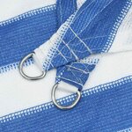 vidaXL Voile d'ombre 5 x 7 m HDPE Rectangulaire Bleu et Blanc
