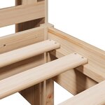 vidaXL Lit bibliothèque sans matelas 75x190 cm bois de pin massif