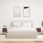 vidaXL Meubles TV muraux lumières LED 2 Pièces chêne marron 30 5x35x30 cm