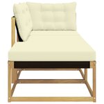 vidaXL Ensemble de canapés d'extérieur Bois d'Acacia Massif Blanc