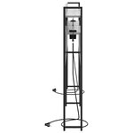 vidaXL Tête de lit avec étagère Sonoma gris 200 cm Bois d'ingénierie