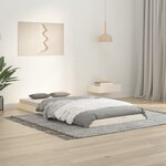 vidaXL Cadre de lit blanc 90x190 cm simple bois massif de pin