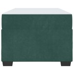 vidaXL Cadre de lit avec matelas Vert foncé 100 x 200 cm tissu