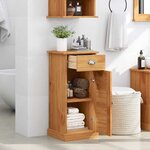 vidaXL Meuble de Salle de Bain VIGO marron miel 37 5 x 34 x 80 cm