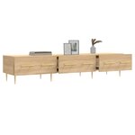 vidaXL Meuble TV chêne sonoma 150x36x30 cm bois d'ingénierie