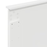 vidaXL Tête de lit Blanc 100 cm Bois d'ingénierie