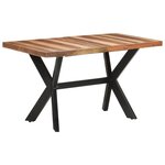vidaXL Table de salle à manger 140x70x75 cm Bois avec finition miel