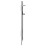 vidaXL Porte-manteau mural avec stockage avec miroir Gris sonoma 100 x 10 x 100 cm