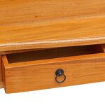 vidaXL Table console Naturel 115 x 32 x 76 cm Bois de Mahogany Massif