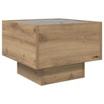 vidaXL Table basse chêne artisanal 40 x 40 x 30 cm Bois d'ingénierie