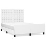 vidaXL Cadre de lit sans matelas blanc 140x200 cm similicuir