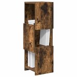 vidaXL Meuble d'angle Blanc 25 5x25x80cm Bois d'ingénierie