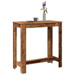 vidaXL Table de bar vieux bois 102x50x103 5 cm bois d'ingénierie