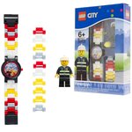Lego city montre pompier plastique