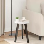 vidaXL Plateau de table Blanc brillant 30 x 30 x 1.5 cm