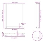 vidaXL Pieds de table à manger en U 2 pièces Anthracite 60 x (72-73) cm Acier