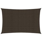 vidaXL Voile d'ombrage 160 g/m² Marron 2 5x5 m PEHD