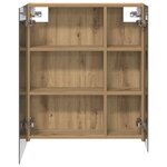 vidaXL Armoire Miroir de Salle de Bain Chêne artisan 60 x 14 5 x 70 cm