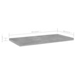 vidaXL Panneaux de bibliothèque 4 Pièces gris béton bois d’ingénierie