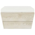 vidaXL Salon de jardin palette 7 Pièces avec coussins bois d'épicéa