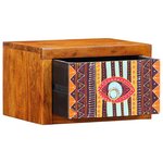 vidaXL Cabinet de chevet avec tiroir 2 Pièces Marron 35 x 30 x 22 cm