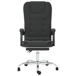 vidaXL Fauteuil de massage inclinable de bureau Noir Similicuir