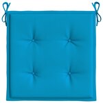 vidaXL Coussins de chaise jardin lot de 6 bleu 40x40x4 cm tissu oxford