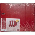 Pack de 3 classeurs à levier Premium  A4  80 mm  rouge x 4 EXACOMPTA
