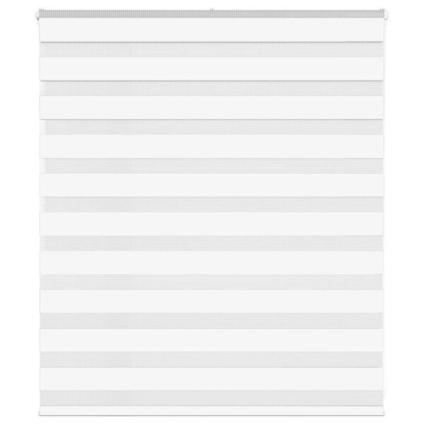 vidaXL Store zèbre blanc 130x100 cm largeur du tissu 125 9cm polyester