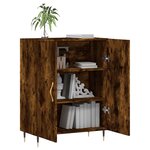 vidaXL Buffet chêne fumé 69 5x34x90 cm bois d'ingénierie