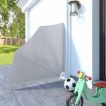 vidaXL Auvent latéral pliable de balcon Gris 140x140 cm