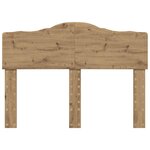vidaXL Tête de lit Chêne artisanal 135 cm Bois d'ingénierie