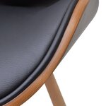 vidaXL Chaises à manger lot de 6 similicuir et bois courbé