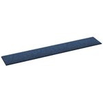 vidaXL Panneaux muraux 12 Pièces Bleu 90x15 cm Tissu 1 62 m²