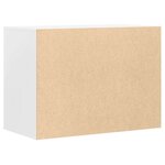 vidaXL Commode d'angle blanc 80x41x58 cm bois d'ingénierie