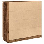 vidaXL Buffet avec tiroirs vieux bois 100 5x35x98 5 cm bois ingénierie