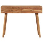 vidaXL Bureau 100x51x76 cm Bois d'acacia solide