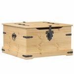 vidaXL Boîte de rangement Corona 78x78x45 cm bois de pin massif