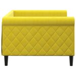 vidaXL Lit de repos sans matelas jaune 90x200 cm velours